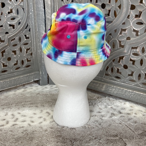 Hurley rainbow tie dye bucket hat OS infant beach tropical summer California - Picture 4 of 10